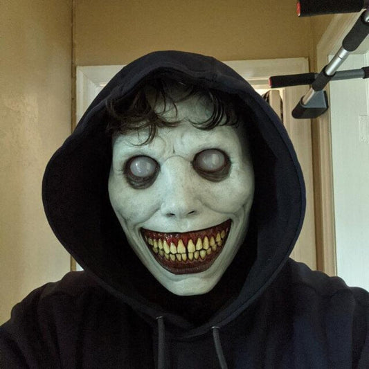 Halloween Creepy Demon Mask for Adults - Scary Latex Costume Accessory
