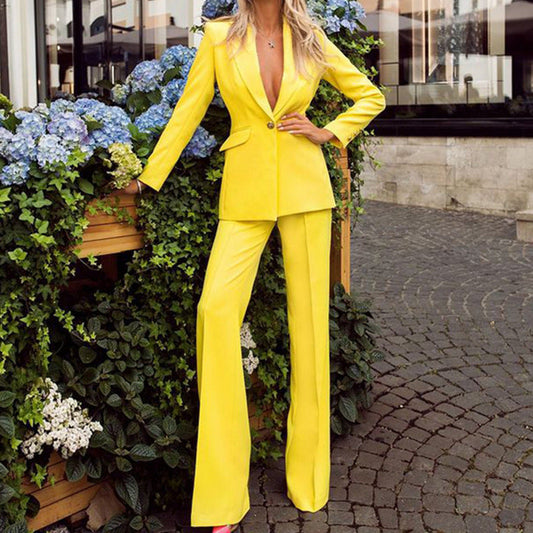 Linda – Fashionable Casual Suit Straight-leg Pants Suit