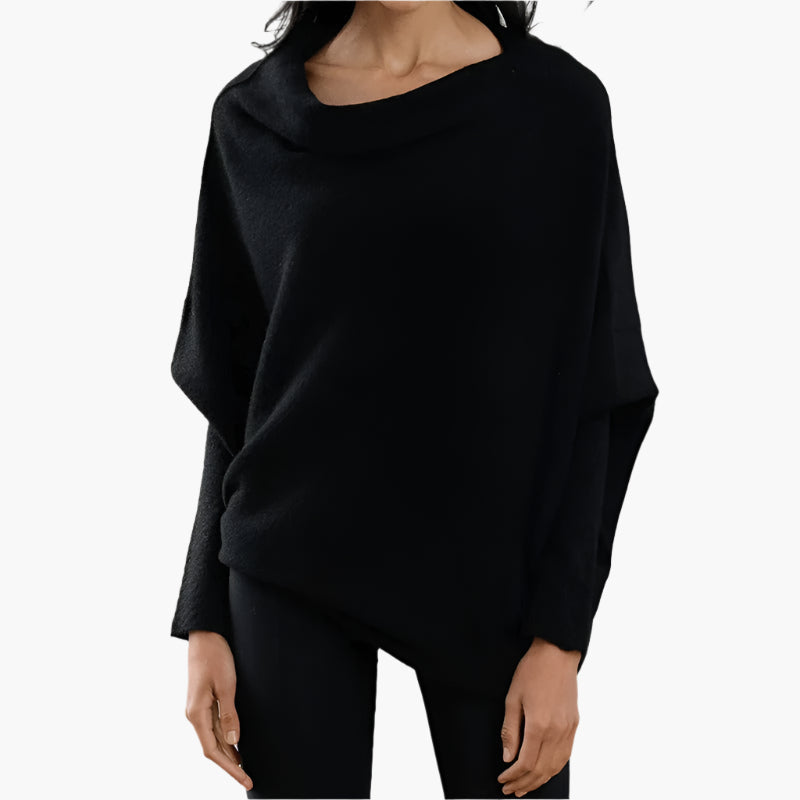 Women's Relaxed Fit Elegant Sweater Top - Everyday Cozy Style