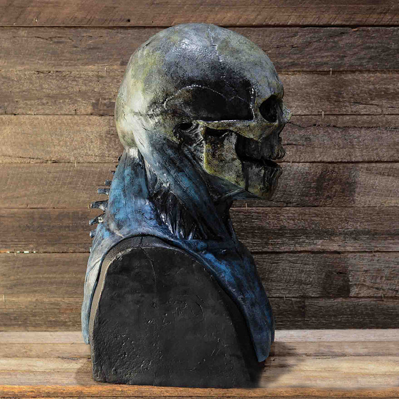 Halloween Bloody Skull Latex Mask for Adults – Scary Horror Costume Prop
