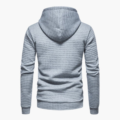 Men's Casual Plaid Hoodie Sweatshirt – Modern Relaxed Fit, Everyday Comfort