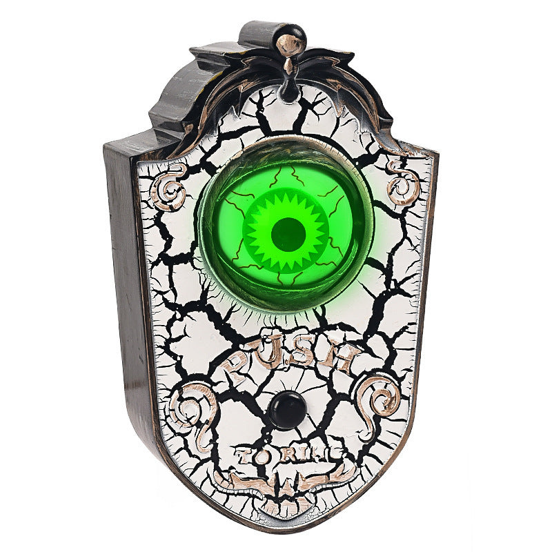 Halloween Animated Eyeball Doorbell Prop for Spooky Party Decorations