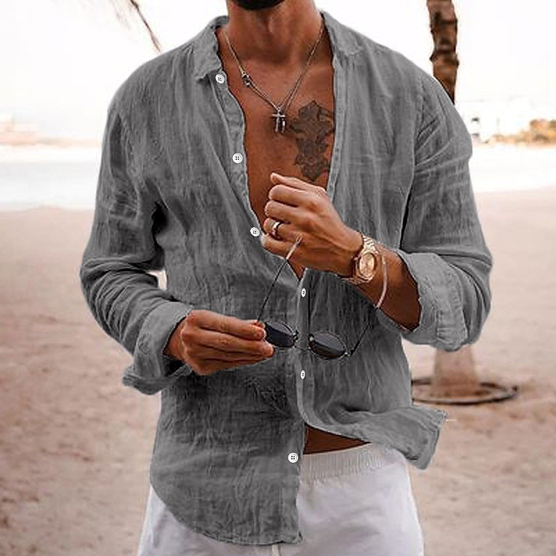 Lewis – Casual Cotton Linen Shirt