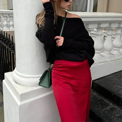 Women's Relaxed Fit Elegant Sweater Top - Everyday Cozy Style