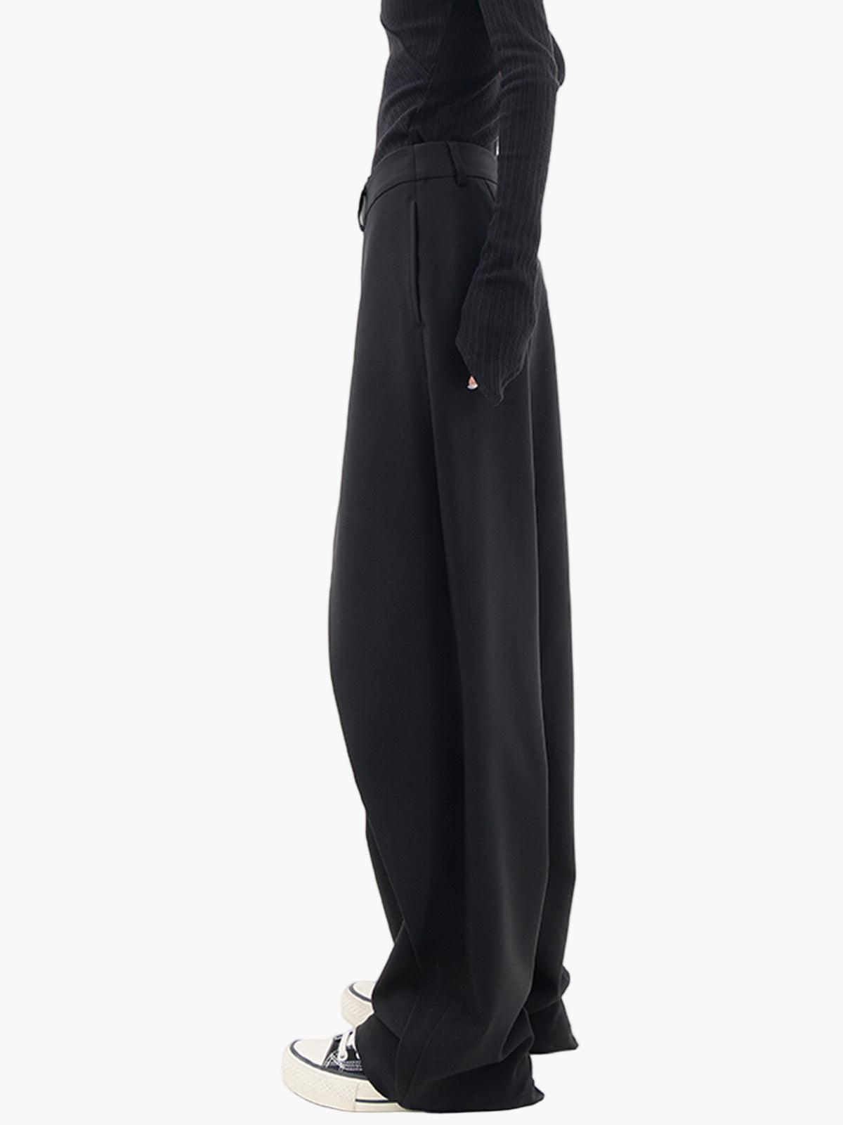 Women's Modern Wide-Leg Asymmetric Wrap Trousers for Versatile Styling