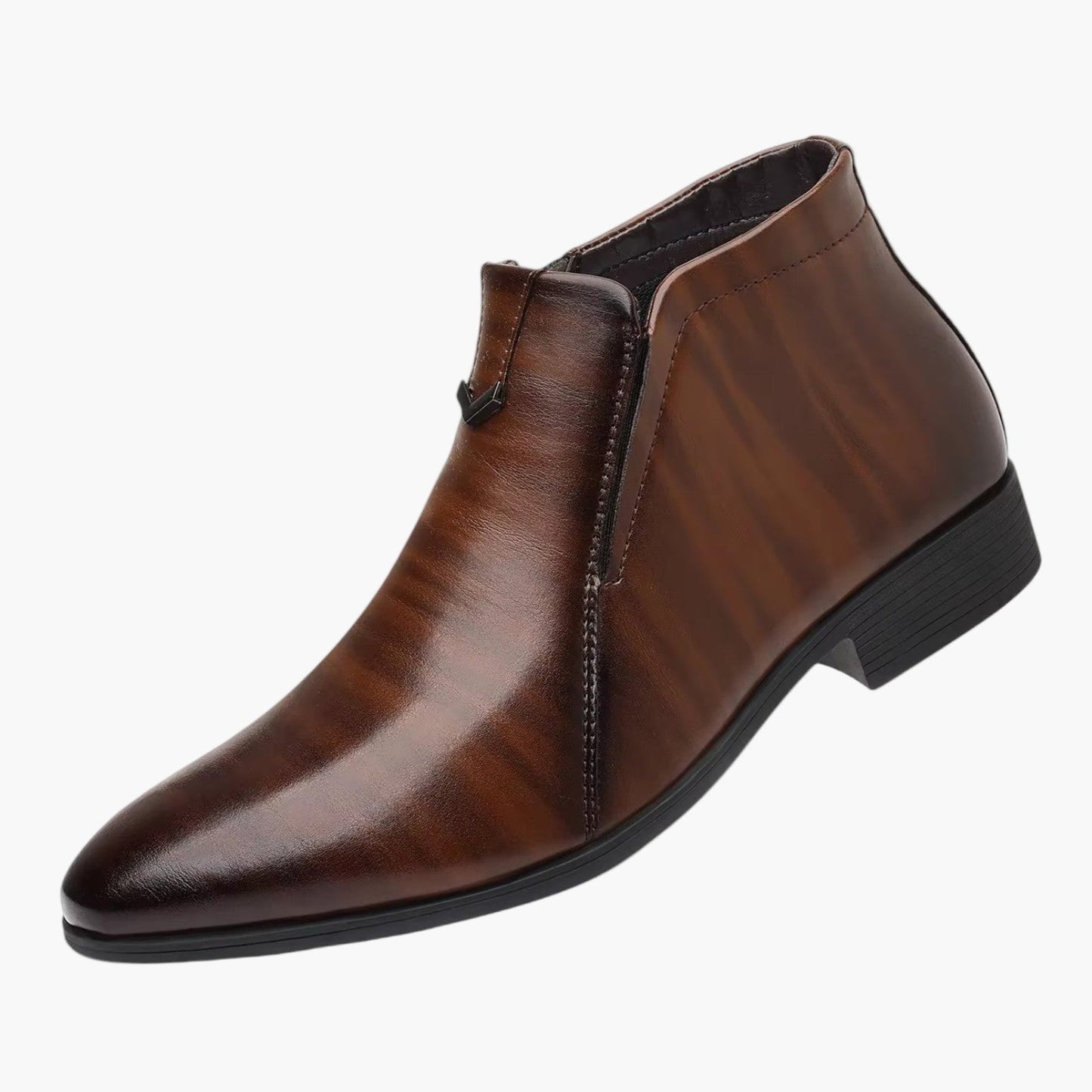 Men's Retro Ankle Dress Boots Classic High-Top Formal Footwear