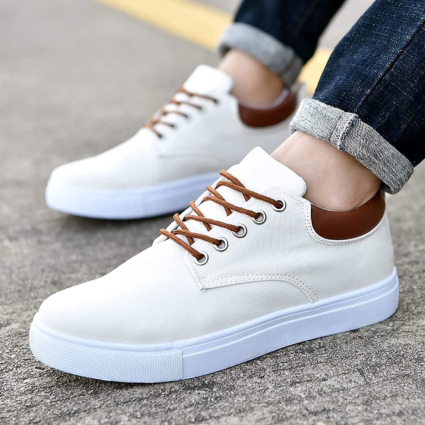 Men's Casual Canvas Sneakers – Versatile Everyday Comfort Shoes