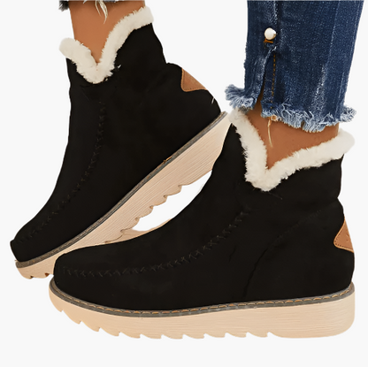Women's Winter Snow Boots with Cozy Lining and Non-Slip Sole - Fashionable Comfort for Cold Weather