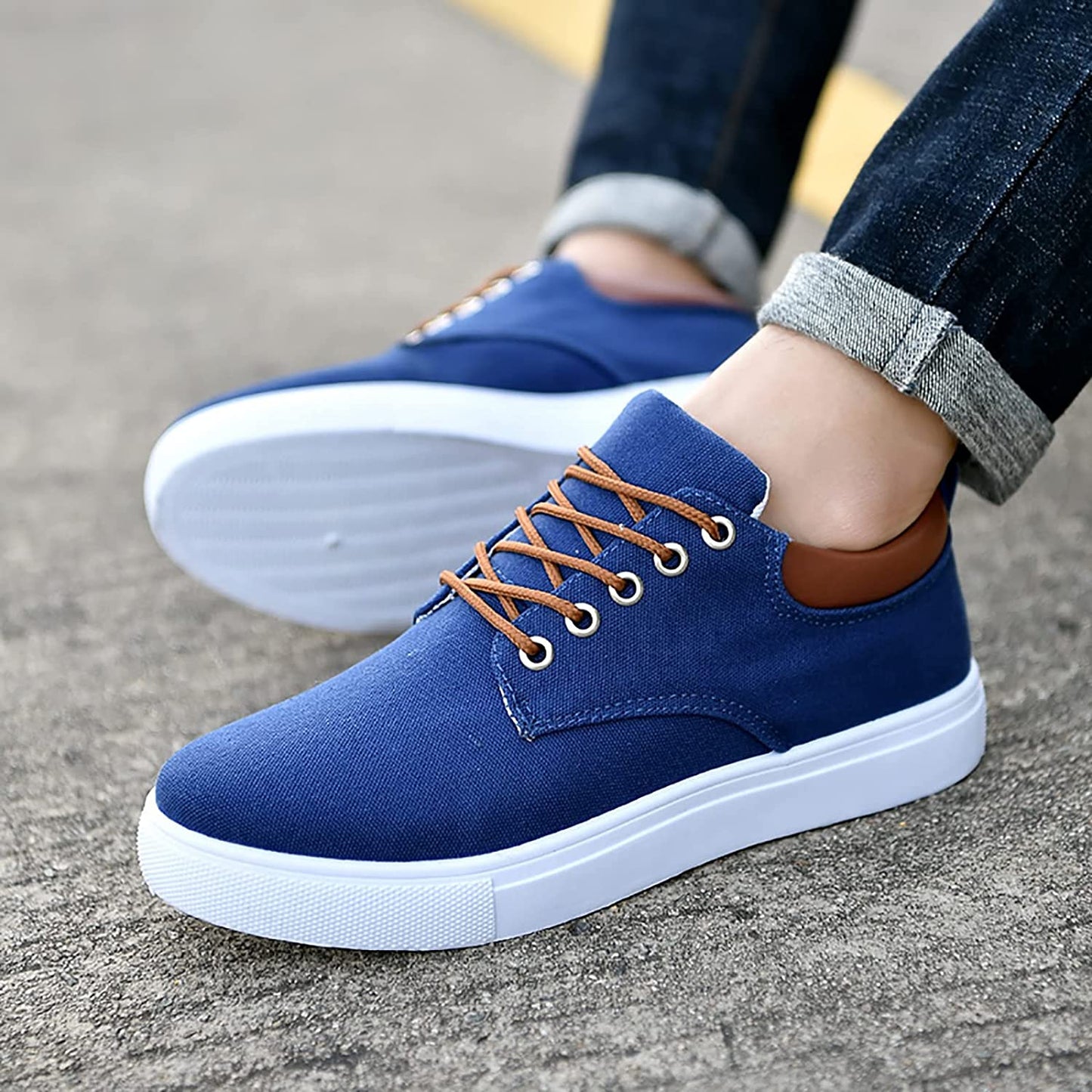 Men's Casual Canvas Sneakers – Versatile Everyday Comfort Shoes