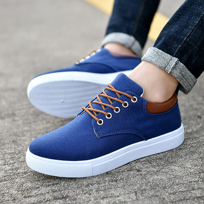 Men's Casual Canvas Sneakers – Versatile Everyday Comfort Shoes