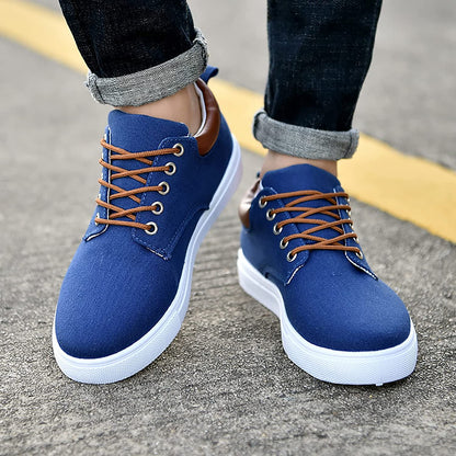 Men's Casual Canvas Sneakers – Versatile Everyday Comfort Shoes