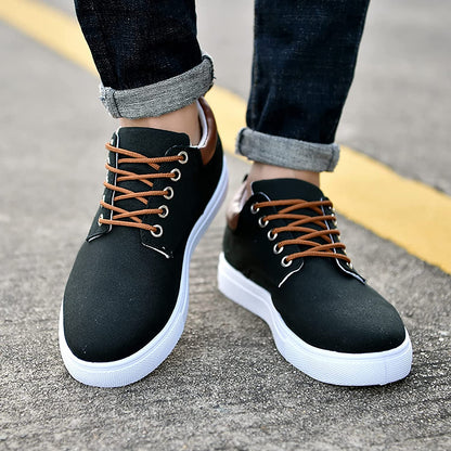 Men's Casual Canvas Sneakers – Versatile Everyday Comfort Shoes