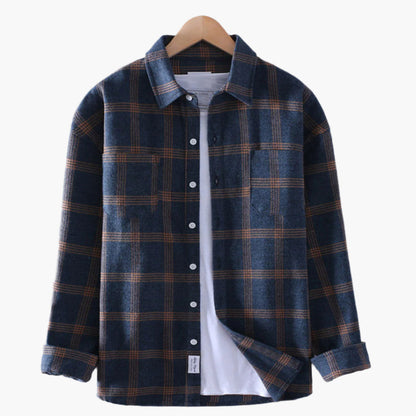 Men's Classic Checked Casual Button-Up Shirt - Timeless Style for Everyday Wear