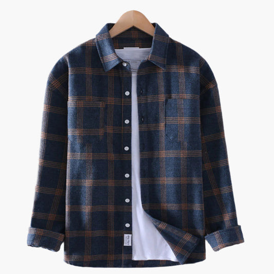 Men's Classic Checked Casual Button-Up Shirt - Timeless Style for Everyday Wear