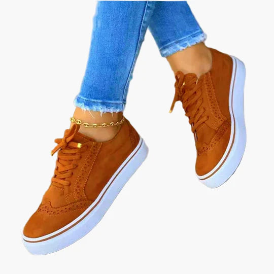 Women's Orthopedic Lace-Up Casual Sneakers for Everyday Comfort and Support