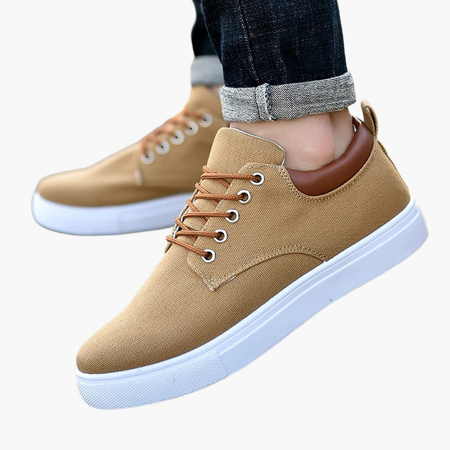 Men's Casual Canvas Sneakers – Versatile Everyday Comfort Shoes