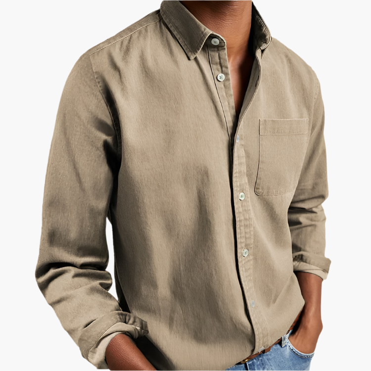 Men's Button-Down Casual Shirt – Classic Fit, Versatile Style, Everyday Wear