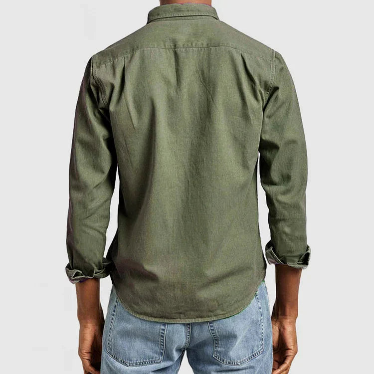 Men's Button-Down Casual Shirt – Classic Fit, Versatile Style, Everyday Wear