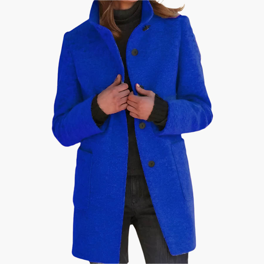 Women's Elegant Stand Collar Coat – Timeless Classic Outerwear for All Seasons