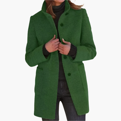 Women's Elegant Stand Collar Coat – Timeless Classic Outerwear for All Seasons