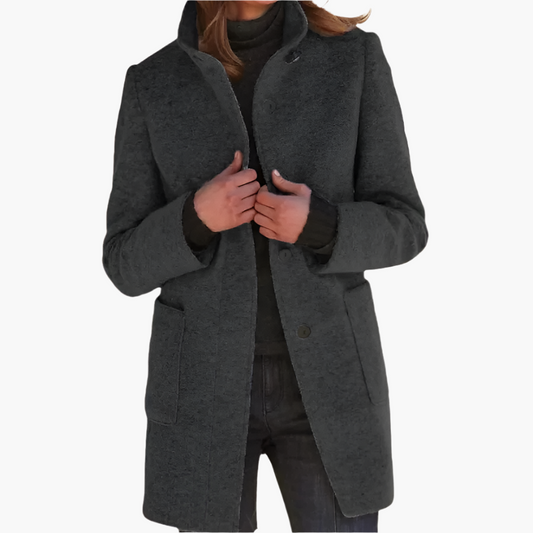 Women's Elegant Stand Collar Coat – Timeless Classic Outerwear for All Seasons