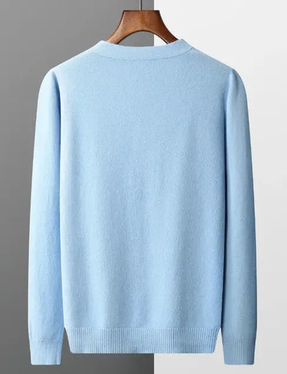 Men's Classic V-Neck Cardigan Sweater – Versatile Everyday & Office Style