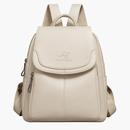 Women's Fashion Anti-Theft Leather Backpack, Elegant Everyday Organizer for Work and Travel