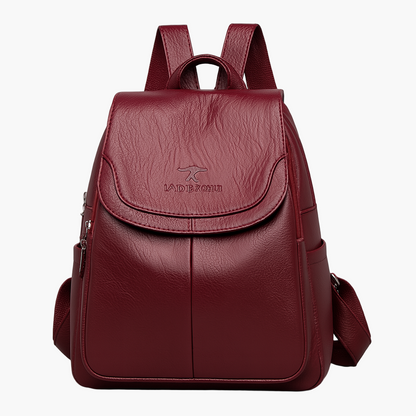 Women's Fashion Anti-Theft Leather Backpack, Elegant Everyday Organizer for Work and Travel