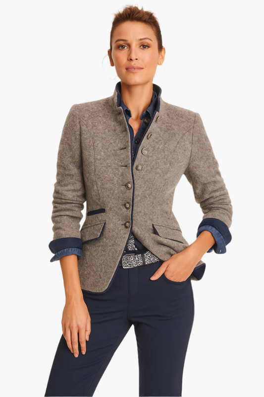 Women's Modern Tailored Blazer Jacket – Versatile Elegant Style for Office and Casual Wear