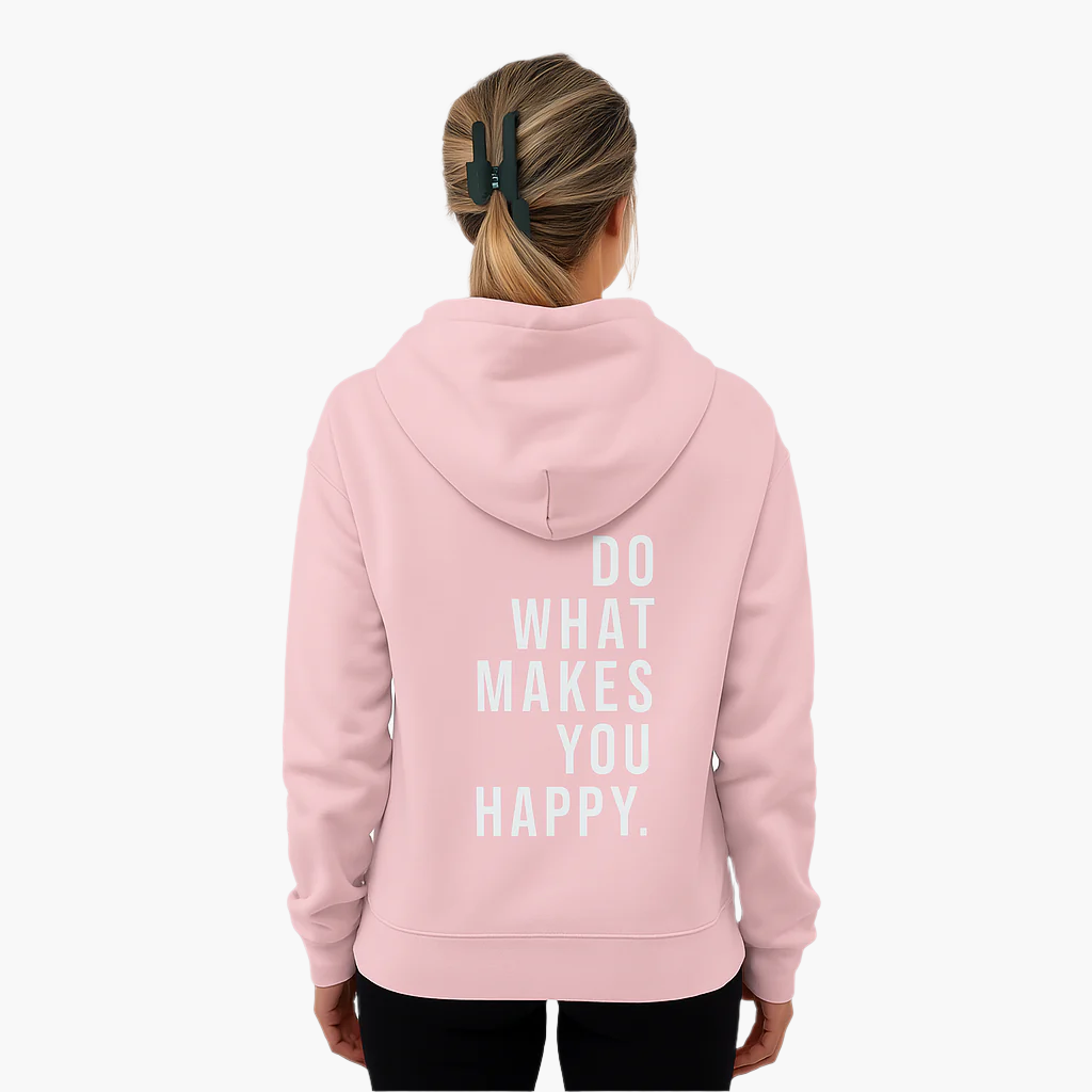 Women's Motivational Text Print Hooded Pullover Sweatshirt – Casual Outdoor Style