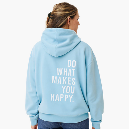 Women's Motivational Text Print Hooded Pullover Sweatshirt – Casual Outdoor Style