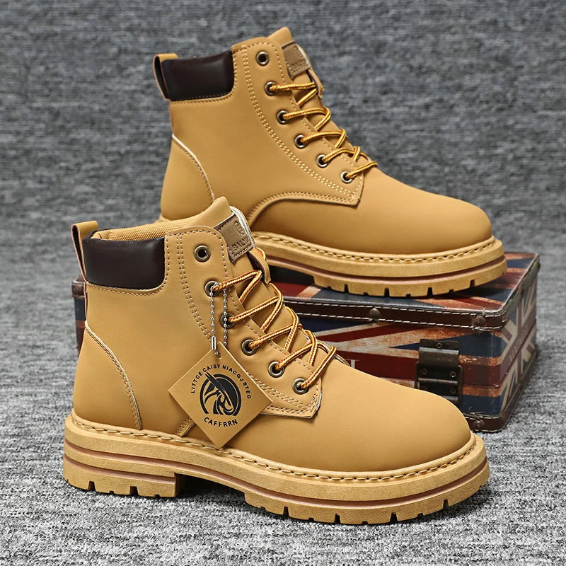 Men's Outdoor Combat-Style Ankle Boots for Adventure and Everyday Wear