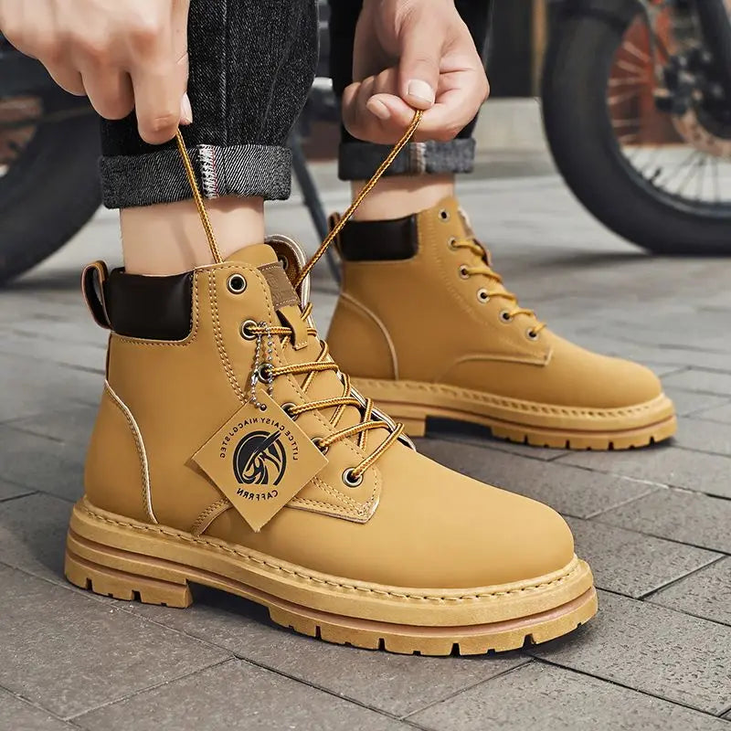 Men's Outdoor Combat-Style Ankle Boots for Adventure and Everyday Wear