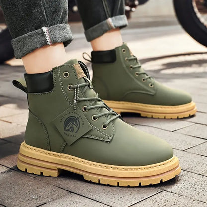 Men's Outdoor Combat-Style Ankle Boots for Adventure and Everyday Wear