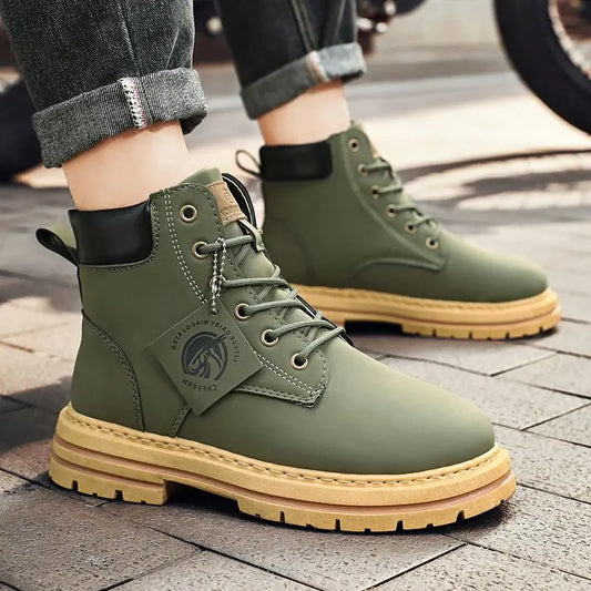 Men's Outdoor Combat-Style Ankle Boots for Adventure and Everyday Wear