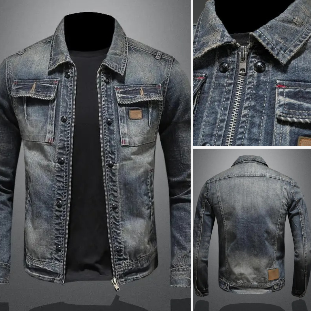 Men's Classic Denim Jacket for Everyday Style and Versatile Layering