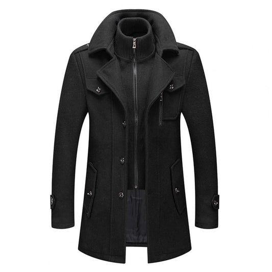 Men's Elegant Two-Piece Winter Business Coat – Formal & Versatile Outerwear