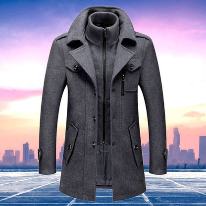 Men's Elegant Two-Piece Winter Business Coat – Formal & Versatile Outerwear