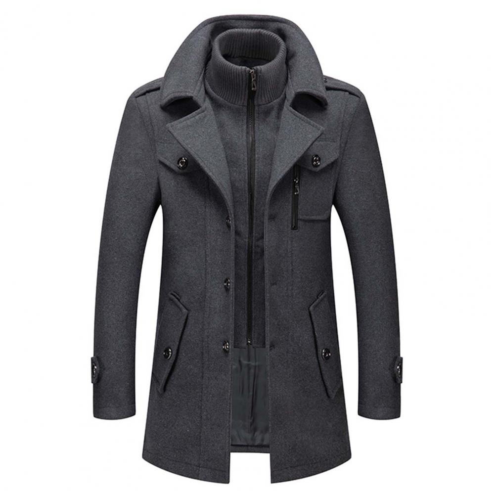 Men's Elegant Two-Piece Winter Business Coat – Formal & Versatile Outerwear
