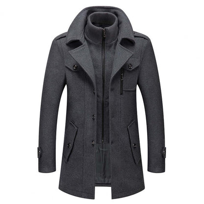Men's Elegant Two-Piece Winter Business Coat – Formal & Versatile Outerwear