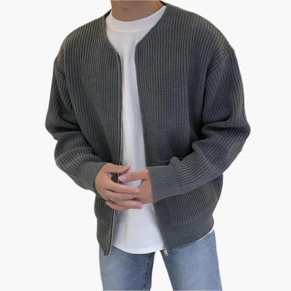 Men's Casual Zip Cardigan Sweater – Modern Everyday Knitwear