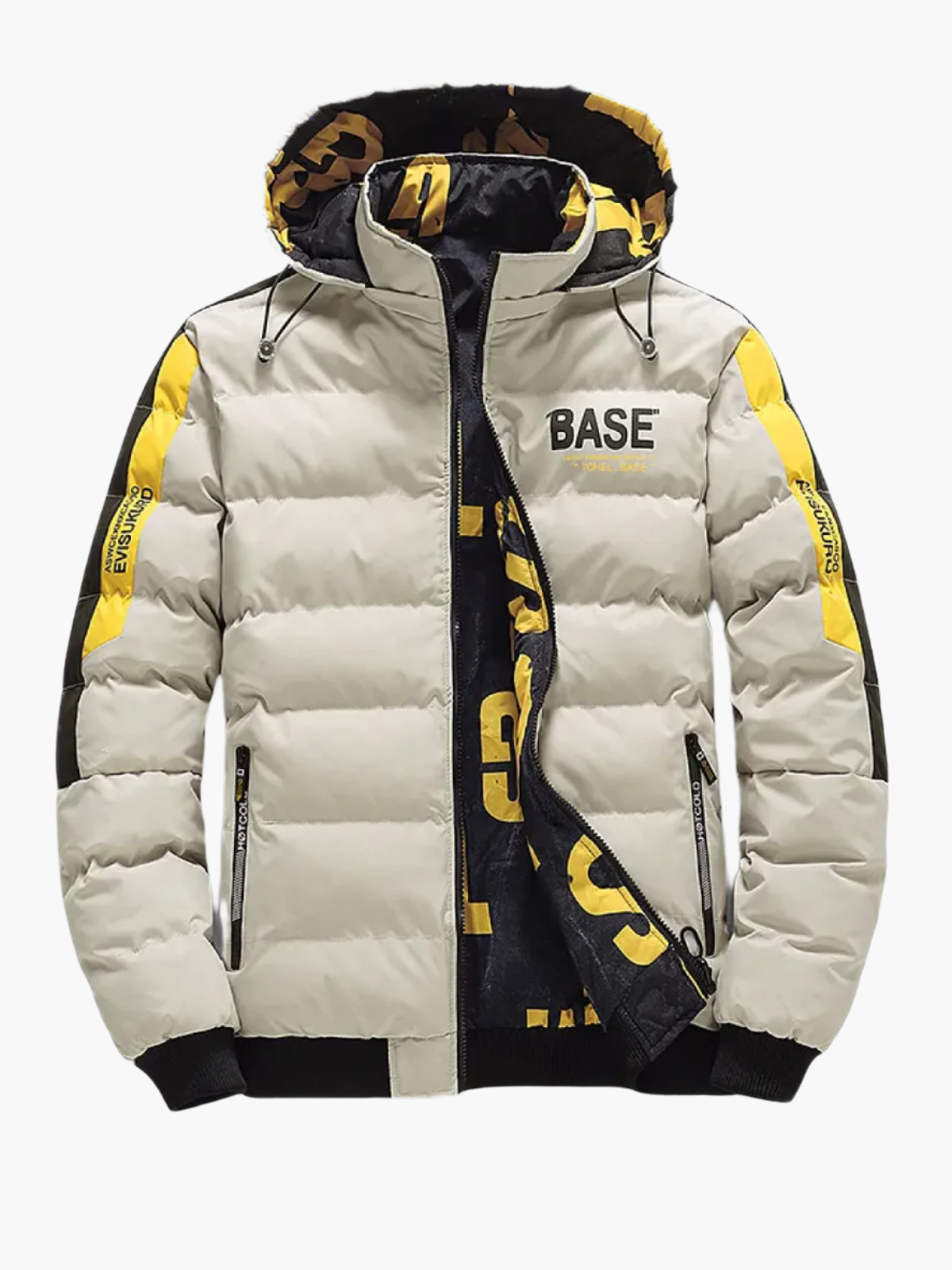 Men's Urban Style Winter Puffer Jacket – Trendy Casual Hooded Outerwear