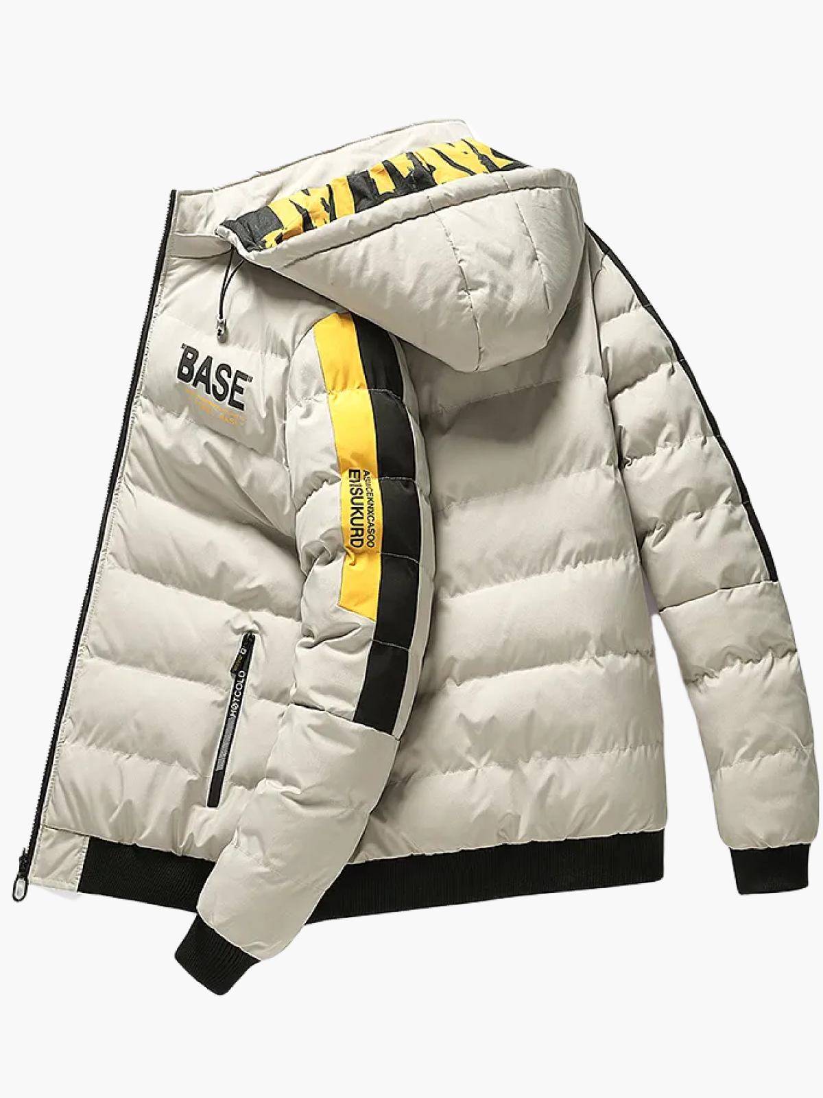 Men's Urban Style Winter Puffer Jacket – Trendy Casual Hooded Outerwear