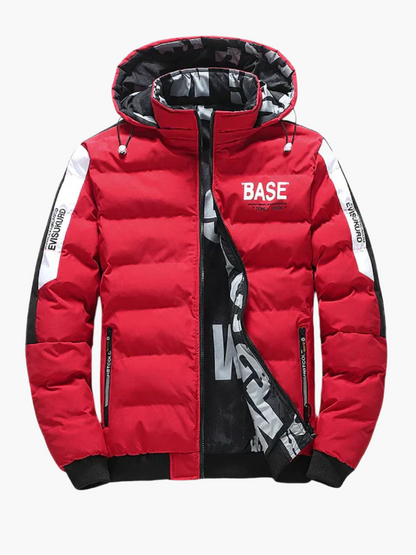 Men's Urban Style Winter Puffer Jacket – Trendy Casual Hooded Outerwear