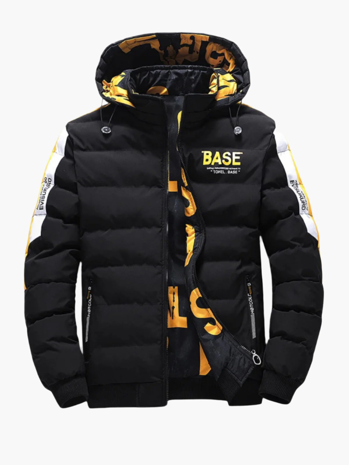 Men's Urban Style Winter Puffer Jacket – Trendy Casual Hooded Outerwear