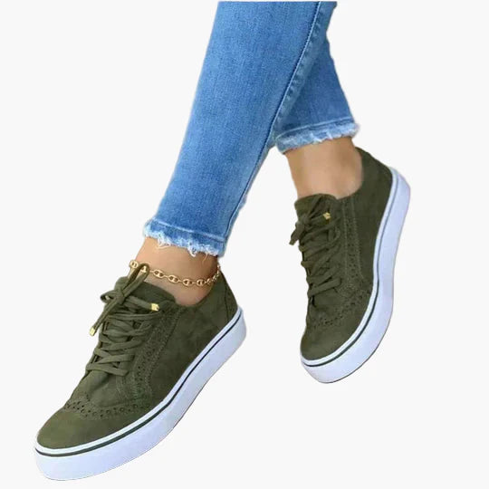 Women's Orthopedic Lace-Up Casual Sneakers for Everyday Comfort and Support