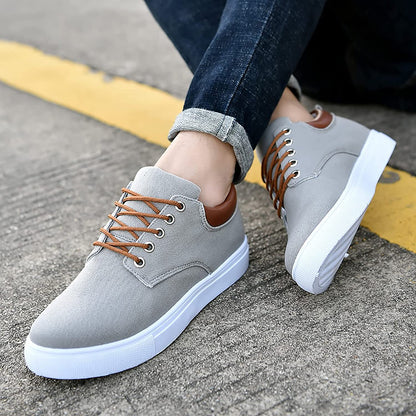 Men's Casual Canvas Sneakers – Versatile Everyday Comfort Shoes