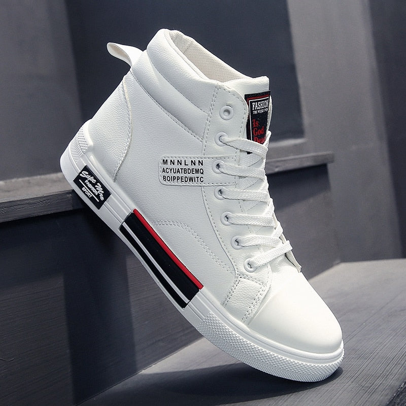 Men's High Top Fashion Sneakers for Fall and Winter – Casual Streetwear Shoes