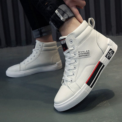 Men's High Top Fashion Sneakers for Fall and Winter – Casual Streetwear Shoes