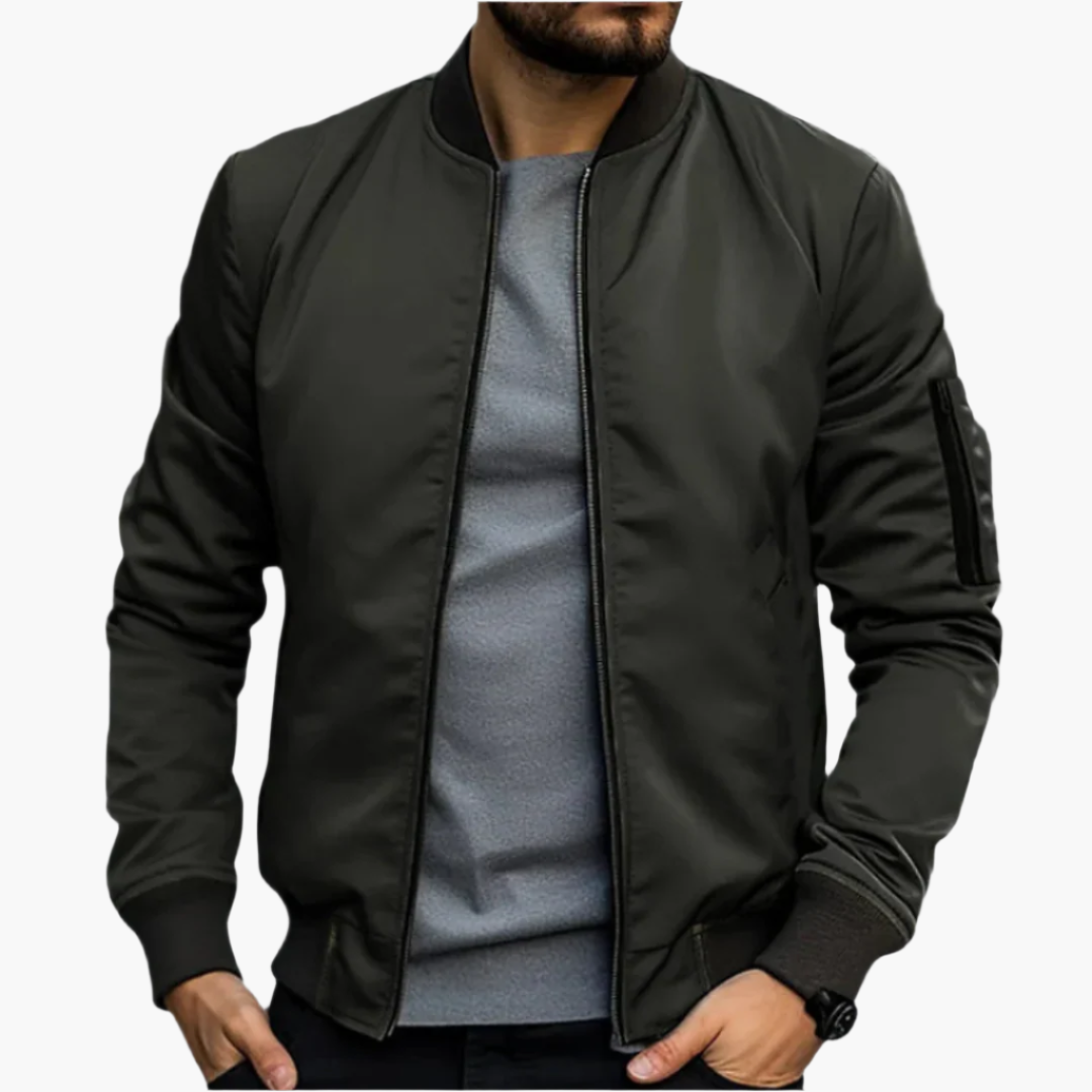 Men's Modern Lightweight Transitional Bomber Jacket – Stylish Everyday Outerwear